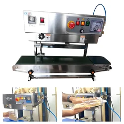 Heavy Duty 3 Kg SS Vertical Continuous Band Sealer with Nitrogen Flush 500W