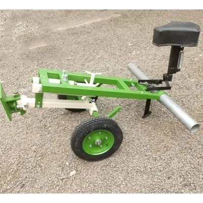 Heavy Duty Seat Attachment with Tire For 7HP to 12 HP Petrol & Diesel Power Tiller