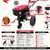 Mitsuyama 985 DH, 406 CC Diesel Engine Self Start Power Weeder with Headlight and Double Shocker