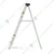 Vishwakarma 5 Steps Aluminum Single-Side Self-Supporting Ladder Including Tool Storage Platform at The Top