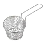 Mini Serving Tapered Basket Weaving Mesh Round Stainless Steel