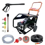 Shakti Technology 10Kw, Three Phase Trolley Type 350 Bar High Pressure Car Washer with 22 LPM Flow Rate (Ultra Force)