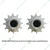 SHAPAR AGRO 12 Teeth Gear (Pack of 2) For Made In India Seed Drill Machine