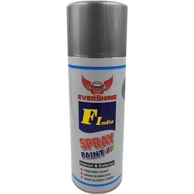 Evershine 500 ml Silver Spray Paint Uses On Metal Plastic And Wood