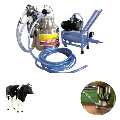 Single Bucket (25L) Milking Machine with 0.5 HP Monoblock Motor