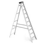 Youngman 9 Steps Aluminum Single-Side Self-Supporting Ladder Including Tool Storage Platform at The Top