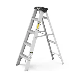 Youngman 4 Steps Aluminum Single-Side Self-Supporting Ladder Including Tool Storage Platform at The Top
