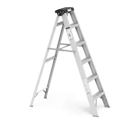 Youngman 5 Steps Aluminum Single-Side Self-Supporting Ladder Including Tool Storage Platform at The Top