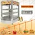 Small Size Stainless Steel Elecric Food Display Warmer-3 Shelves