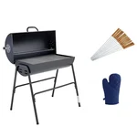 Wellberg Premium Quality Smoke fire Barbeque Grill With Skewers and Gloves  