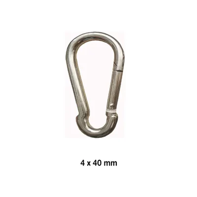 Heavy Duty Galvanised Snap hook (Pack of 12)(Size-4 x40 mm)