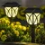 GIGAWATTS Solar Crystal Lawn Light Garden Landscape Lighting Sun Powered Lanterns for Garden, Pathway, Driveway(Pack of 2)