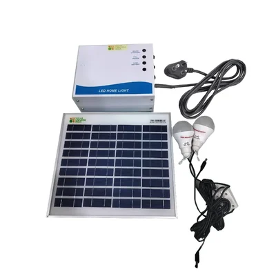 Solar Universe India 6 Watt Solar Light Set with LED Bulbs and Mobile Charging Kit Providing an Efficient and Reliable Lighting Solution