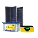 Servotech Solar 1kW PWM Inverter with  Eastman Inverter Battery, 110W Poly Panel (2 Year, 5 Years Battery, 25 Years Performance Warranty)