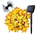 GIGAWATTS 30 LED 6.5m Solar Cherry Blossom String Lights for Garden, Home, Patio, Lawn, Indoor, Outdoor, Wedding & Party 