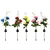 GIGAWATTS Solar Rose Lights BIS Approved 2V Panel Outdoor Flower Stake Lamp for Patio, Yard, Pathway (Pack of 1,RGB)