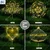 GIGAWATTS Outdoor 90 LEDs Solar Firework Light 2 Lightning Modes Resistant Garden String Lights for Party, Lawn, Yard