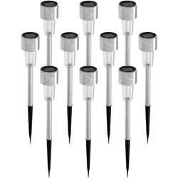 GIGAWATTS Solar Pathway Light Outdoor Landscape Lighting Decorative Driveway Spotlights for Pathways & Garden (Pack of 10)