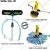 Solar Panel Cleaning Combo of Inbuilt Battery Wet & Dry Disc + UV Bristle Manual Brush With 6 Meter Pole by Zoom Solar