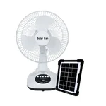Gramstrong THAR Rechargeable Fan With LED and Solar Panel for Versatile Use for Home And Outdoor Usage
