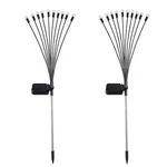 GIGAWATTS GW-305WW Solar Firefly Light with 3V Panel 600mAh Battery BIS Approved for Garden, Lawn & Pathway (Pack of 2)