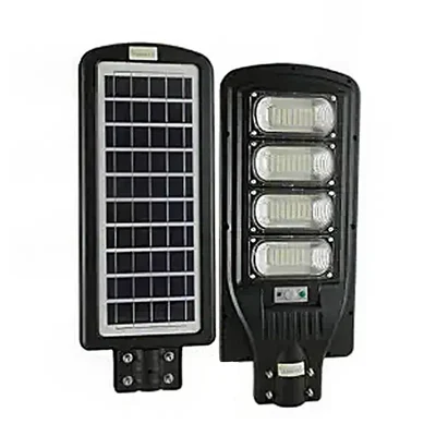 UTL All In One 4 Window 120W Solar Street Light with 12V Power for Outdoor Illumination Induction Motion Sensor