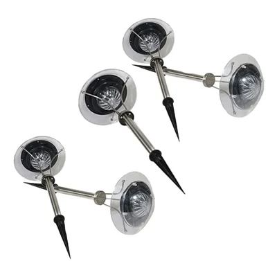 Gramstrong Weatherproof Multicolour 1W Garden Lamp with Inbuilt Battery & Solar Panel for Garden and Pathway (Pack of 5)