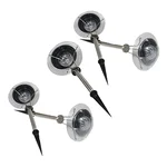 Gramstrong Weatherproof Multicolour 1W Garden Lamp with Inbuilt Battery & Solar Panel for Garden and Pathway (Pack of 5)