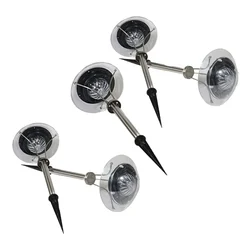 Gramstrong Weatherproof Multicolour 1W Garden Lamp with Inbuilt Battery & Solar Panel for Garden and Pathway (Pack of 5)