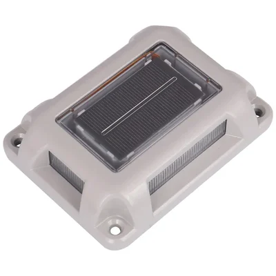 GIGAWATTS GW-709 Solar Road Stud Light with 2V/0.3W Panel 1.2V/1200mAh Ni-MH AA Battery for Garden, Pathway, Patio & Yard 