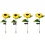 GIGAWATTS 4 Pcs Sunflower 8 LED Solar Garden Light Automatic Decorative Flowers Pot Lamp for Balcony Lawn Outdoor