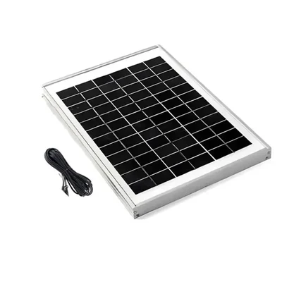 Gramstrong 10W Polycrystalline Solar Panel with 3m Wire For Indoor, Camping and Outdoor Usage