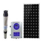 Amrut 1HP 30m Oil Filled Solar Submersible Pump With Controller & 545W Monocrystalline Solar Panel (1 Year Warranty)