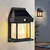 GIGAWATTS Solar Wall Lights Outdoor Motion Sensor Auto Chargeable Exterior for Front Porch Patio Garden (Warm Yellow)