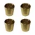 Spindle Bush (Set of 4) Brass/Gun Metal Type for Escorts 335,345,355 Tractors, SS 145