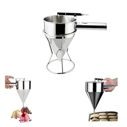 Multipurpose Stainless Steel Conical Funnel Strainer with Stand