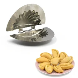 Stainless Steel Dumpling, Momo, Gujiya Mould Maker (Pack of 2)