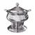 Premium Quality Stainless Steel Round Chafing Dish with Lid, 7.5 Liter Capacity