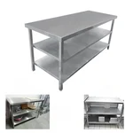 Premium Quality 24×48×34 inches Stainless Steel 3 Shelf Working Table