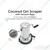 Stainless Steel Coconut Scraper With Vacuum Base