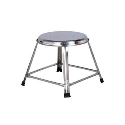 Lifetime 12 inch Round Shape Stainless Steel Stool For Home, Hospital, Hotel & Restaurants, Multipurpose Stool, Pack of 10