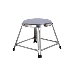 Lifetime 12 inch Round Shape Stainless Steel Stool For Home, Hospital, Hotel & Restaurants, Multipurpose Stool, Pack of 10