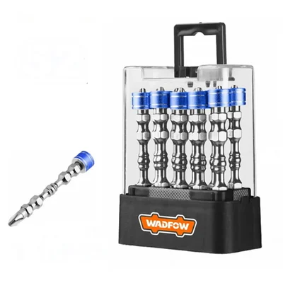 Wadfow 10 Pcs 65mm Strong Magnetic Screwdriver Bits Set (WSV3B01)