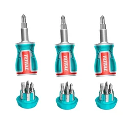 Total 8 in 1 Stubby Screwdriver Set (TACSDS0706) Pack of 3