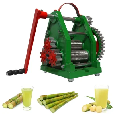 DHANLAXMI Manual Sugarcane Juice Machine With 3 SS Roller