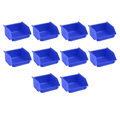 Supreme 95x102x51 mm Blue Small Storage Bin, Premium Plastic Material (BIN-1)-Pack of 10