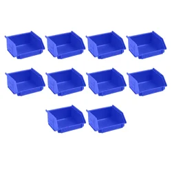 Supreme 95x102x51 mm Blue Small Storage Bin, Premium Plastic Material (BIN-1)-Pack of 10