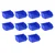 Supreme 95x102x51 mm Blue Small Storage Bin, Premium Plastic Material (BIN-1)-Pack of 10
