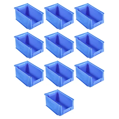 Supreme 230x150x127 mm Blue Storage Bin, Premium Plastic Material (BIN-25)-Pack of 10