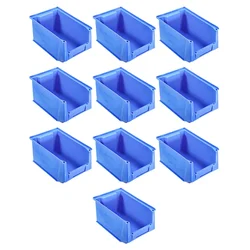 Supreme 230x150x127 mm Blue Storage Bin, Premium Plastic Material (BIN-25)-Pack of 10